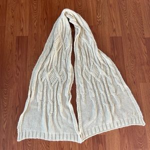 Hugo Boss Oversized Cable Knit Scarf